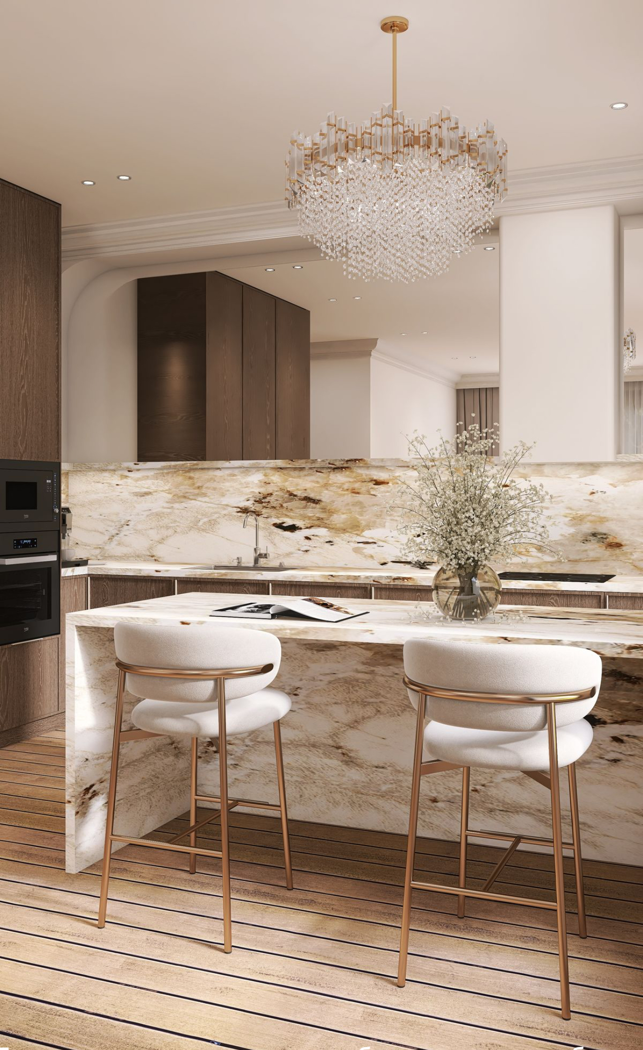 Кухонный фартук из камня, кухонный фартук из камня Нижний Новгород,