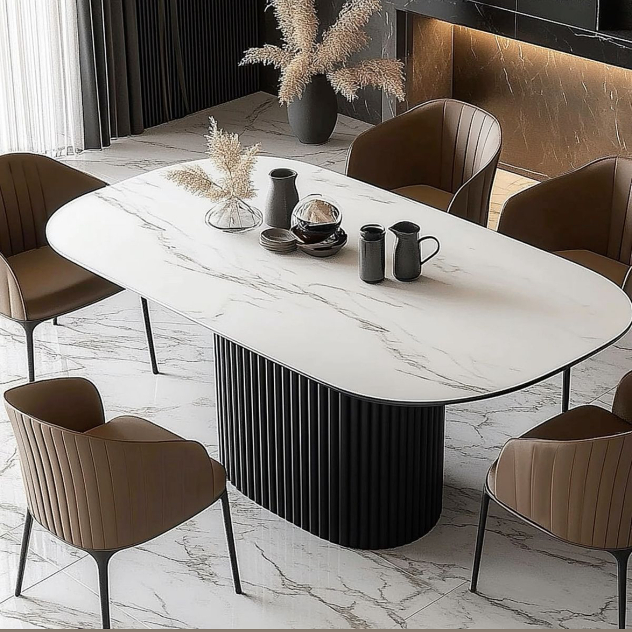 Cтолы дизайнерские из камня, стол обеденный из камня,